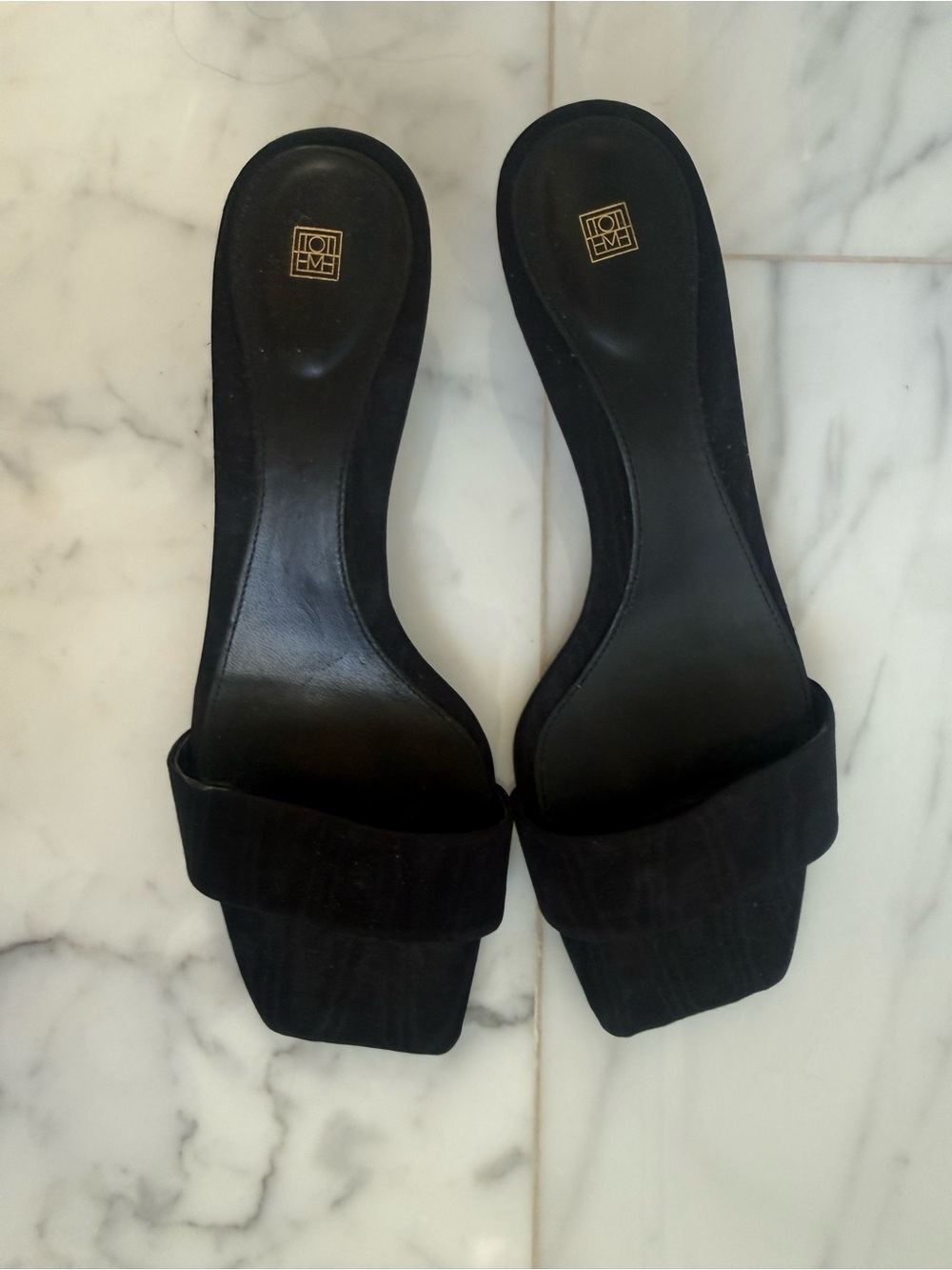 Toteme Moire mule black - Picture 4 of 9